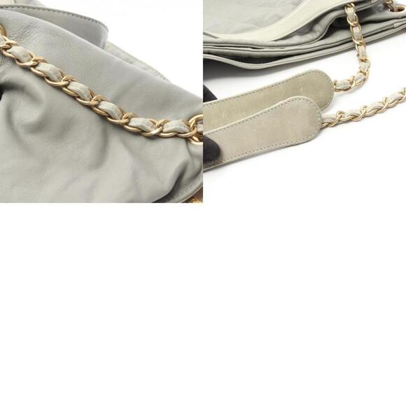CHANEL Gray Leather Shoulder Bag - Picture 11 of 11